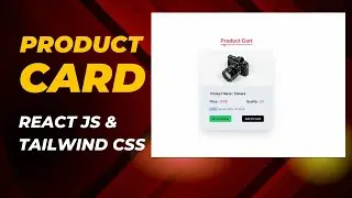 How To Create Responsive Product Card Design In React Js and Tailwind css | Design By SGK