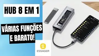 Mais Portas e Armazenamento em Segundos com o Hub Essager 8 em 1!