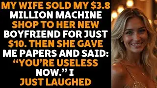Wife sold my $3.8M MACHINE SHOP to her NEW BOYFRIEND for $10 &mdash; then told me I was USELESS. I LAUGHED