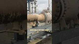 Giant gas pipe pressure wash. #pressurewashing #timelapse #dirty #contractor #gaspipeline