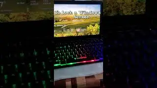 How To lock a Windows screen #windows #computericon #windowssettings #computersymbol #windowstips
