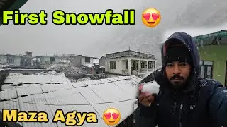 साल की पहली बर्फ़बारी || 1st Snowfall In Uttarakhand 2026