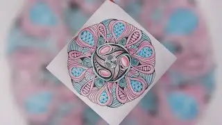 zentangle circle art | zentangle art step by step | geometric pattern