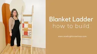 DIY Blanket Ladder : How to Build an Easy Blanket Ladder