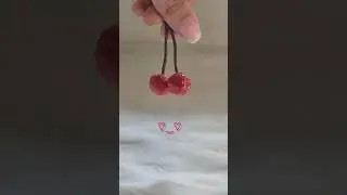Home-made red cherries🍒| Flair Alley&bull; | #christmasdecor #christmas #cherry #diy #craft #waste
