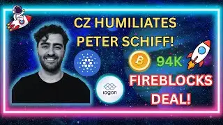 CZ vs Peter Schiff Gold Bar Moment Goes Viral | Iagon + Fireblocks Deal Incoming!