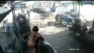 Giant Tyre Burst Funny Video|| Fastest Squad Wipe😂