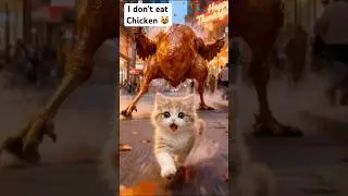 Chicken #cat #catshorts #catstory #catvideos #streetcats #thaicats #shortsfeed