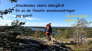 Två skärgårdsöar, tre dagars ensamvandring med hund