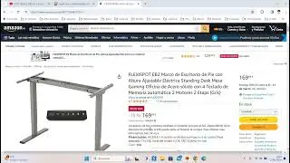 🪑 &iexcl;Oferta Amazon! Mesa regulable en altura FLEXISPOT EB2 barato 170&euro; &iexcl;15 DTO! Opini&oacute;n | Descuento 🪑