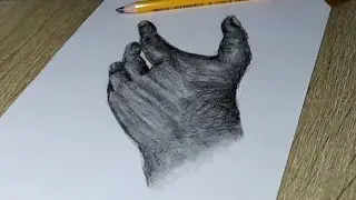 🎨 How to Draw a Realistic hand | Easy Tutorial👂