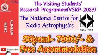 Visiting Students' Research Programme At NCRA-TIFR || 7K Stipend || For Physics & Math Students