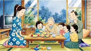 Reliving Childhood Sleeping at Grandma's Old House in a Storm 👵🏻 子供の頃の懐かしい思い出