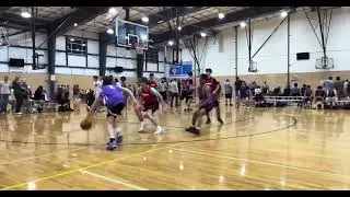 Dribble Drive, Spin Move Kick Out To Three | Max Wulfmeyer | 2027 | Combo Guard