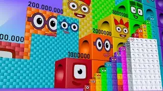 Ultimate Numberblocks Puzzle | Mega Number Patterns Puzzle Step Squad 500 to 500,000,000