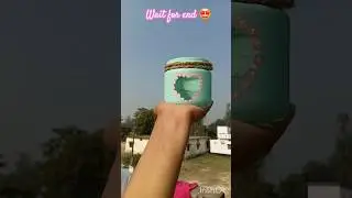 Diy glass jar painting✨️🫙 |best out of waste 😱 #diy #youtubeshorts #glassbottle #jar#painting#viral