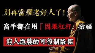 老好人為什麼沒好報？真正的高手，都在用“因果槓桿”搶福，這才是窮人逆襲的可複製路徑。#佛學智慧#因果法則#人性真相#潛意識#老好人#改命#能量場#靈性覺醒#人際關係#斷舍離#福報#阿賴耶識#因果槓桿