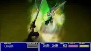 FFVII - Level 8 Cloud vs Sephiroth (Buster Sword ftw!)