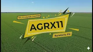 AGRX11 - Dividend Yield mensal atinge 1,48% em Novembro