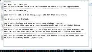 How to update table of database Using JDBC Application | | JAVA | | By Programming With Mee
