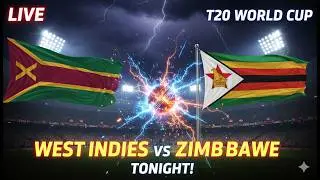 LIVE: West Indies vs Zimbabwe | T20 World Cup 2026 | WI vs ZIM Live Score & Updates
