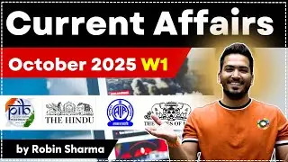 Weekly Current Affairs 30 Sept to 7 October 2025 🔥 | Most Important MCQs | Current Affairs