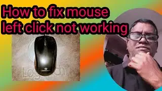 HOW TO FIX MOUSE 🖱️ LEFT CLICK NOT WORKING IN TELUGU ❓
