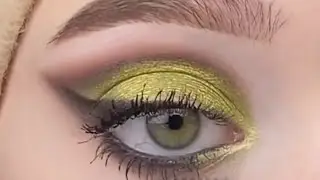 Eye Makeup For Parrot Green Dress || Mehndi looks || Short Video
