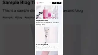 HH Beauty - Mobile View Prototype #shorts