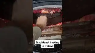Using turf to heat your home during winter in Ireland. Old Irish heating trick still works!