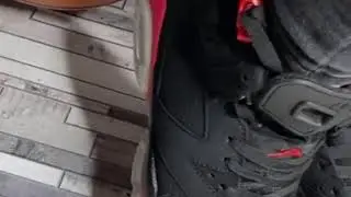 Nike Air Jordan 6 Retro Black Orange черные с красным женские кроссовки