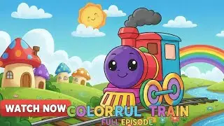 Cartoon Train Drawing 🎨🚂 | Easy Coloring for Kids🚝🚆💗🌈#painting #kidscolouring 