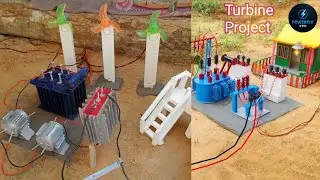 DIY Mini Wind Turbine Farm | Wind Power Plant | | Transformer | Science project At Home @PowerFixPro