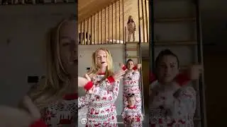 Christmas PJs &lsquo;Do it To it&rsquo; dance w/ mum & daughters #shorts