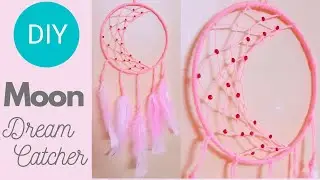 How to make a Crescent Moon Dream Catcher | DIY Super Easy Dream Catcher | BlissSoul