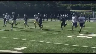 Look at Archbishop Hoban's first football practice