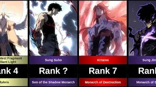 TOP 20 STRONGEST CHARACTERS IN SOLO LEVELING (Solo Leveling and Solo Leveling Ragnarok)