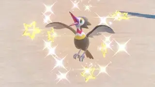 Shiny Trumbeak ✨ 0732 caught in the wild in Pokemon Scarlet Indigo Disk DLC