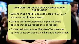 Why Don't All Blackjack Casinos Allow Surrender? - The Blackjack Blueprint