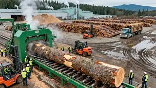 Inside the Modern Sawmill Factory &ndash; How Construction Lumber Is Made ( Full Process )