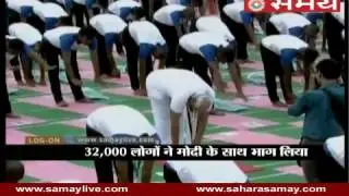 PM Modi Leads Yoga Day Events, Says 'Yoga Not Religious Activity&rdquo;