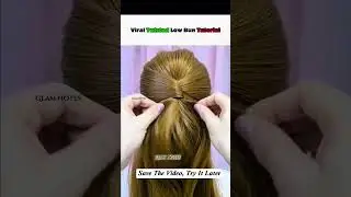 Viral Twisted Low Bun Tutorial-K-Drama Inspired Elegant Updo #ViralTwistedBun #KDramaUpdo #ootd