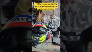 How do I clean my helmet Visor #motovlogging #helmet #cleaning