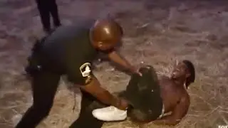 Cops Tv show Sacramento county California. Foot pursuit turns into physical therapy session. (2011).