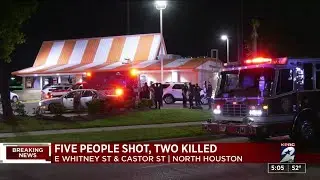 Shootings leave 2 people dead, 3 injured in north Houston, police say