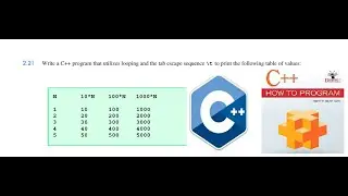 A program that print multiple values using loop Solution How to program with C++