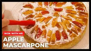 Я приготовила ЯБЛОЧНЫЙ ТОРТ С МАСКАРПОНЕ из органических яблок, которые мне подарила подруга ❤️