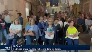 In via Dabbi ad Alcamo, altare Mariano nel segno della tradizione