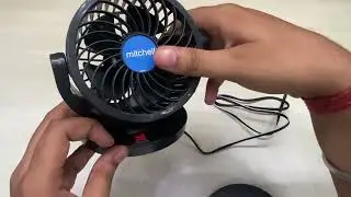 Double Headed Vehicle/Car Fan Unboxing & Review || Mitchells 12V DC Fan |