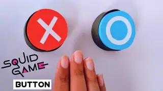 DIY BUTTON TOY SQUID GAME || paper craft ideas [origami pop it, origami fidget toy]